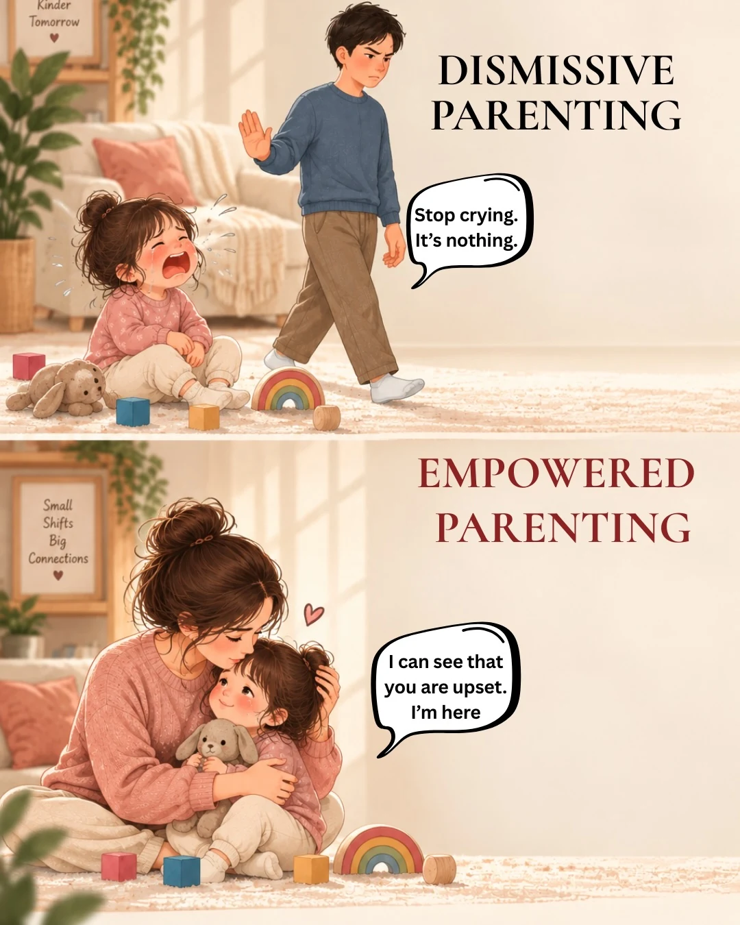 Same child. A different response. — original carousel slide 5 of 8